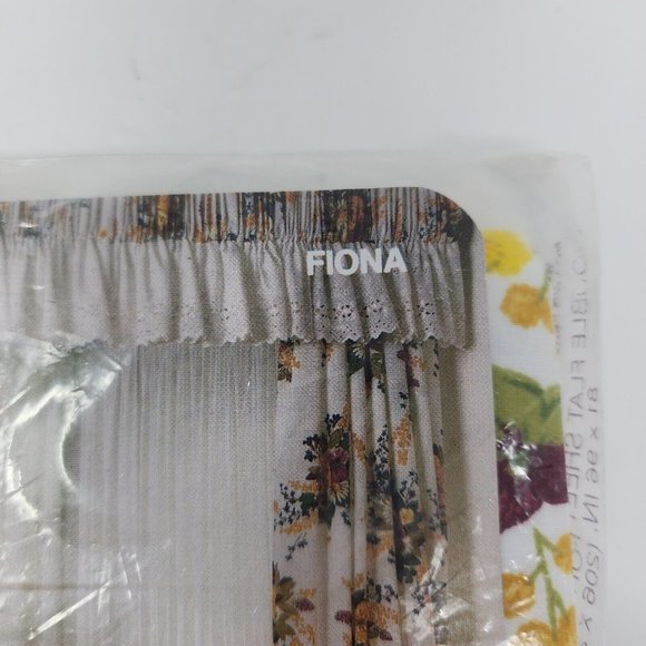 VTG Springmaid Grace Kelly "Fiona" Floral Double Flat Sheet Rare Made In USA New - Picture 3 of 7